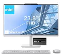 Lenovo ThinkCentre Computer All-in-one per la casa e l'azienda, display IPS FHD da 23,8", processore Intel Core i5-13420H, RAM DDR5 da 32 GB, SSD PCIe da 2 TB, Wi-Fi 6, webcam, USB-C, ingresso e