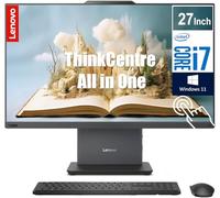 Lenovo ThinkCentre - Computer desktop touchscreen All-in-One da 27", Intel Core i7 di 13a generazione (10-Core, fino a 4,90 GHz), RAM da 16 GB, SSD da 1 TB, HDMI e RJ-45, Wi-Fi 6, Win 11 Pro