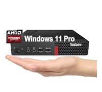 Lenovo ThinkCentre M625 Mini Business Desktop, processore AMD A4-9120C, grafica AMD Radeon R4, Wi-Fi AC, Bluetooth 5.0, USB, RJ-45, Windows 11 Pro (8 GB di RAM e 128 GB SSD)