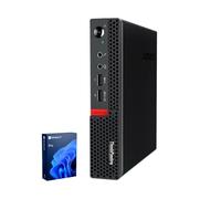 Lenovo ThinkCentre M625q Tiny Business MFF Desktop, Dual Core A4 9120C, 16 GB RAM, 1 TB SSD, DP, Type-C, supporto 2 monitor 4K, RJ-45, Wi-Fi, Windows 11 Pro, nero, per Home Office & Corporate