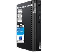 Lenovo ThinkCentre M70q Business Mini PC Desktop Computer, 16GB DDR4 RAM, 256GB PCIe SSD, Intel 6-Core i5-10400 (Beat i7-8700), WiFi 6, Bluetooth, antenna wireless, tastiera e mouse, Windows 11 Pro