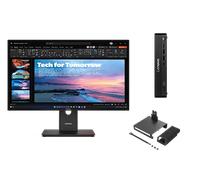 Lenovo ThinkCentre M70q G6 U5 16 512 + ThinkVision T27QD-40 27 QHD Docking Processore Intel® Core Ultra 5 225T E-core fino a 4,4 GHz P-core fino a 4,9 GHz, Windows 11 Pro 64, 512 GB SSD TLC Opal - M70