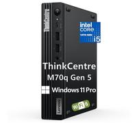 Lenovo ThinkCentre M70q Gen 4 MFF 1L Tiny PC Business Mini Desktop Computer, 32GB DDR5 RAM, 1TB PCIe SSD, 13a generazione Intel 16-Core i7-13700T, WiFi 6, RJ45, HDMI, DisplayPort, Windows 11 Pro