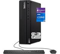 Lenovo ThinkCentre M70s Gen 5 SFF Intel i7-14700, RAM DDR5 da 32 GB, SSD da 1 TB, Wi-Fi 6E + BT, RJ-45, HDMI, DP, KB e mouse cablati, Windows 11 Pro, desktop aziendale, nero