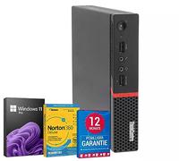 Lenovo ThinkCentre M720Q PC Computer Intel Core i5-8400T@ fino a 3,3 GHz 16 GB 1000 GB SSD con Windows 11 Pro & GRATIS Bluetooth, Wi-Fi e software antivirus inclusi 12 mesi di garanzia