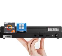 Lenovo ThinkCentre M75q Business Mini Desktop Computer, AMD Ryzen 5 Pro (fino a 4,40 GHz), 32 GB di RAM, SSD PCIe da 2 TB, design ultra silenzioso, supporto 2 monitor 4K, WiFi 6, tastiera e mouse