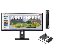 Lenovo ThinkCentre M75q G5 A5 16 512 + ThinkVision T34WD-40 34 UWQHD Docking Processore AMD Ryzen 5 PRO 8500GE 3,4 GHz - 5 GHz, Windows 11 Pro 64, 512 GB SSD TLC Opal - M75QBUNDLE3EUC