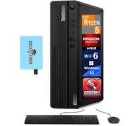 Lenovo ThinkCentre M75s Computer per la casa e il business (AMD Ryzen 5 PRO 4650G 6-Core, 16 GB RAM, 256 GB PCIe SSD + 1 TB HDD (3.5), grafica integrata, WiFi, Bluetooth, Win 11 Home) con Dockztorm
