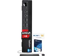 Lenovo ThinkCentre - Micro desktop con tastiera e mouse, RAM DDR4 da 16 GB, unità SSD da 512 GB, processore AMD, supporto per doppio display, Wi-Fi, Bluetooth, USB, RJ-45, Windows 11 Pro, di livello