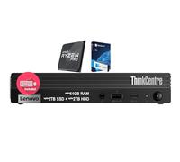 Lenovo ThinkCentre Mini PC, processore AMD Ryzen 5 PRO ultraveloce, 20 GB di RAM, SSD da 1 TB e HDD da 1 TB, Wi-Fi 6, Bluetooth5, USB-C, HDMI, Display Port, RJ-45, Windows 11 Pro - Desktop piccolo per