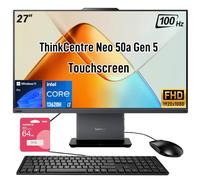 Lenovo ThinkCentre Neo 50a All-in-One Business Desktop, 27" FHD 100Hz Touchscreen, Intel Core i7-13620H, 32GB DDR5, 1TB SSD, Webcam, HDMI, Wi-Fi 6, Wired KB & M, Win 11 Pro, Adata Flash Drive Bundle