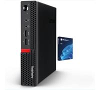 Lenovo ThinkCentre Tiny Business Desktop Mini PC, processore AMD, 16 GB di RAM, SSD PCIe da 512 GB, 2 porte display, USB 3.1 Gen 1, RJ-45, Wi-Fi, Windows 11 Pro, nero