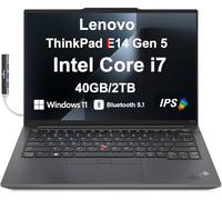 Lenovo ThinkPad E14 Gen 5 Business Laptop, 14.0″ IPS WUXGA Display (Intel Core i7-1355U (Beats AMD Ryzen 5 7535U) 40GB DDR4 RAM, 2TB PCIe NVMe SSD, WiFi 6E, Win 11 Pro) w/DKZ USB Hub