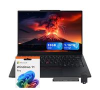 Lenovo ThinkPad E14 Gen 7 14" WUXGA Laptop, Intel Core 5 210H, DDR5 da 32 GB, 1,16 TB di archiviazione (SSD da 1 TB+docking station da 160 GB), grafica Intel, tastiera retroilluminata, fotocamera IR