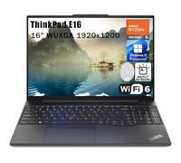 Lenovo ThinkPad E16 16" WUXGA Business Laptop Computer, AMD Hexa-Core Ryzen 5 7530U (Beat i7-1355U), 16GB DDR4 RAM, 512GB PCIe SSD, WiFi 6, tastiera retroilluminata, lettore di impronte digitali,