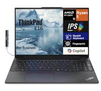 Lenovo ThinkPad E16 Business and Home Laptop (AMD Ryzen 5 7530U 6-Core, 16GB RAM, 256GB PCIe SSD, AMD Radeon, 15,6" 60Hz Full HD (1920x1080), WiFi, BT, impronte digitali, retroilluminato, webcam, Win