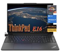 Lenovo ThinkPad E16 Business Laptop (2023), display WUXGA IPS da 16 pollici, 300 nit, AMD Ryzen 7 7730U 8 core (fino a 4,5 GHz), 16 GB di RAM, 256 GB SSD, RJ-45, retroilluminato, impronta