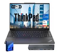 Lenovo ThinkPad E16 Business Laptop, Touchscreen FHD+ da 16", Intel Core i7-1355U, 16 GB di RAM, SSD da 1 TB, impronte digitali, retroilluminato, HDMI, Wi-Fi 6, Windows 11 Pro, bundle con docking