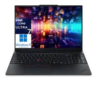 Lenovo ThinkPad E16 Computer portatile con Intel Ultra 7 255H, per casa, ufficio, business, Lifetime Office 365, (64 GB DDR5, SSD 1 TB), tastiera retroilluminata, lettore di impronte digitali, Windows