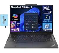 Lenovo ThinkPad E16 Gen 1 School & Business Laptop 16" IPS WUXGA (Intel i7-1355U, 16GB RAM, 1TB M.2 2242 SSD, KYB retroilluminato, lettore FP, Thunderbolt 4, WiFi 6, W11P) w/DKZ USB Espansore porta