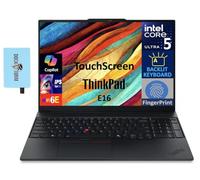 Lenovo ThinkPad E16 Gen 2 Business Laptop 16" Touchscreen IPS WUXGA Display (Intel Ultra 5-125U, 64GB DDR5, 512GB PCIe SSD, Intel Graphics, Backlit KB, Win 11 Pro) w/DKZ USB Port Expander