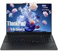 Lenovo ThinkPad E16 Gen 3 Business Laptop Computer, Intel Ultra 5 225H | RAM DDR5 da 32 GB e SSD da 1 TB, batteria a lunga durata e ricarica rapida, tastiera retroilluminata e lettore di impronte