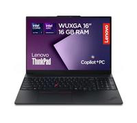 Lenovo ThinkPad E16 Gen 3 - Notebook professionale con schermo 16", processori Intel Core Ultra 7, 16GB di RAM e SSD da 512GB, Windows 11 Pro - Nero