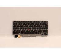 Lenovo THINKPAD L13 2 Tastiera Danese Argento Retroilluminato 5N20V43480