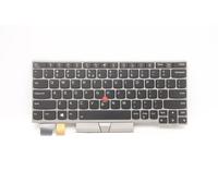 Lenovo THINKPAD L13 2 Tastiera US Europa Argento Retroilluminato 5N20V43497