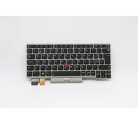 Lenovo THINKPAD L13 Gen 2 s Tastiera Swiss Argento Retroilluminato 5N20V43638