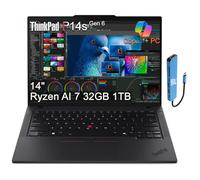 Lenovo ThinkPad P14s Gen 6 AI Mobile Workstation Laptop (14" FHD+, AMD Ryzen AI 9 HX PRO 370 (> Intel Ultra 9 285H), 32GB DDR5, SSD 1TB) Copilot+ PC, IST HUB, Webcam IR 5MP, FP, Wi-Fi 7, Win 11 Pro