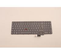 Lenovo THINKPAD P16 2 Tastiera Nordic Grigio Retroilluminato 5N21F39354