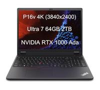Lenovo ThinkPad P16v Gen 2 Mobile Workstation Laptop (16" 4K 100%DCI-P3, NVIDIA RTX 1000 Ada 6GB, Intel Ultra 7 155H, 64GB DDR5 RAM, 2TB SSD) 800 nits, 2 x Thunderbolt 4, 5MP IR Webcam, Win 11 Pro