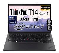 Lenovo ThinkPad T14 Business Laptop (14" FHD+ IPS, Intel Ultra 7 155U, 32GB DDR5 RAM, 1TB SSD), webcam 5MP, 2 Thunderbolt 4, PC AI 2024, Win 11 Pro, 3 anni di garanzia