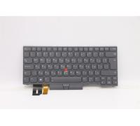 Lenovo THINKPAD T14 Gen 2 P14s Tastiera Bulgaro Grigio Backlit 5N21B08384