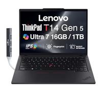 Lenovo ThinkPad T14 Gen 5 AI Powered Business Laptop 14" IPS FHD+ Display (Intel Core Ultra 7 155U (>i7-13700H), 16GB DDR5, 1TB SSD, Copilot, Backlit KB, FP, Win 11 Pro) w/DKZ USB Port Expander