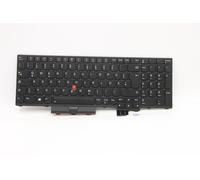 Lenovo THINKPAD T15g 2 P15 2 Tastiera Tedesco Nero Retroilluminato 5N21B44339