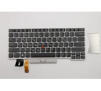 Lenovo THINKPAD T480s L380 L390 E480 E490 Tastiera Greco Argento Backlit 01YN433