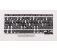 Lenovo THINKPAD T480s L380 L390 E480 E490 Tastiera Svedese Argento 01YN445