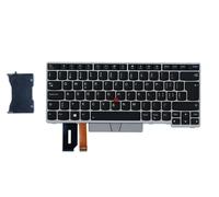 Lenovo THINKPAD T480s L380 L390 E480 E490 Tastiera Swiss Argento Backlit 01YN446