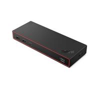 Lenovo ThinkPad USB 4 Smart Dock 5500 con adattatore da 135 W, supporta fino a 4 display, 100 W di potenza per laptop, cavo USB 4 integrato, Eclipse Black