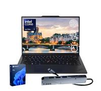 Lenovo ThinkPad X1 Carbon Gen 13 Business AI Laptop, Intel Core Ultra 7 255U, touchscreen FHD+ da 14", DDR5 da 32 GB, SSD da 2 TB, fotocamera IR 1080p, impronte digitali, Wi-Fi 6E, Win 11 Pro, bundle