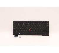 Lenovo THINKPAD X13 2 Tastiera Svedese Finnish Nero Retroilluminato 5N21A21903