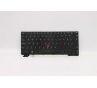 Lenovo THINKPAD X13 2 Tastiera Ungheresi Nero Retroilluminato 5N21A21748