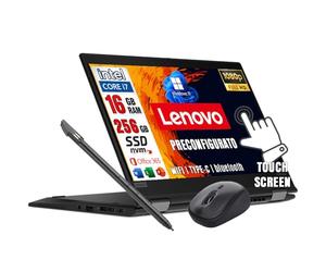 Lenovo ThinkPad Yoga x390 TouchScreen Pieghevole Full HD Intel Core i7-8th 256GB SSD 16GB RAM DDR4 Windows 11 Pro con mouse e penna stilo in omaggio! (ricondizionato)