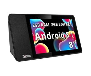 Lenovo ThinkSmart View Tablet per Microsoft Teams, display touchscreen HD IPS da 8 pollici, processore Qualcomm Snapdragon 624, LPDDR3 da 2 GB, eMMC da 8 GB, fotocamera da 5 MP, Wi-Fi 5, Android,
