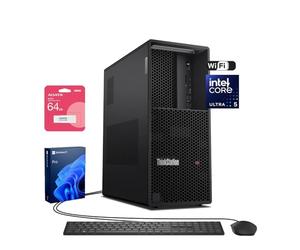 Lenovo ThinkStation P3 Tiny Workstation, Intel 20-Core i7-14700, 32 GB DDR5, 1 TB SSD, HDMI, DP, Wi-Fi 6, Windows 11 Pro, Bundle w/Adata UC310 64 GB USB Flash Drive, PC per aziende e professionisti