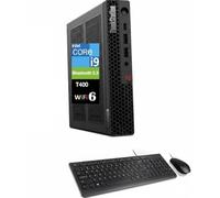Lenovo ThinkStation P3 Tiny Workstation mini desktop (Intel i9-14900 vPro, T400 4 GB, 32 GB DDR5, SSD PCIe da 2 TB, WiFi 6, Bluetooth 5.3, RJ-45, 1 DP; 3X mDP, Win 11 Pro) con espansore porta USB DKZ