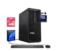 Lenovo ThinkStation P3 Tower Desktop AI PC, Intel Core Ultra 5 225, 16GB DDR5, 1TB SSD, Supporto 3-Display 4K, Wi-Fi 7, HDMI, DP, Wired KB & Mouse, Windows 11 Pro, Business Workstation, w/Bundle