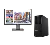 Lenovo ThinkStation P3 TWR G2 U7 32G x2 + ThinkVision P27QD-40 27 QHD Docking Processore Intel® Core Ultra 7 265K vPro® E-core fino a 4,6 GHz P-core fino a 5,4 GHz, Windows 11 Pro 64, 1 TB SSD M.2 228